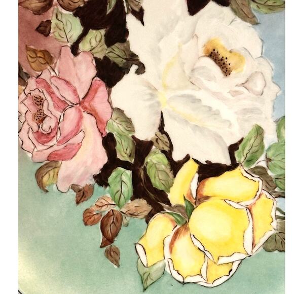 Hutschenreuther Selb Bavaria Germany Artist Stulham Signed Rose Charger Plate! - Picture 4 of 6